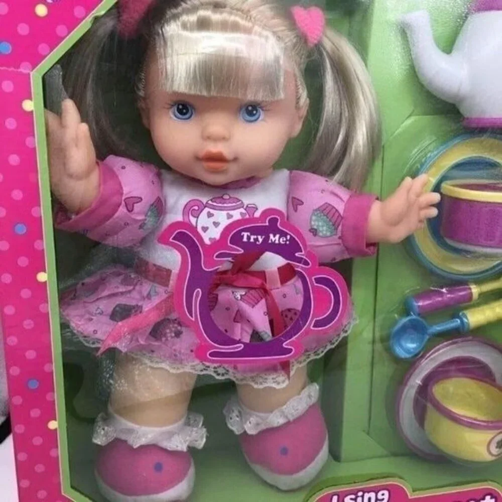 Lovee Dolls Singing Doll and Play Tea Set New